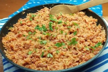 Arroz com linguiça