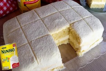 Bolo gelado de leite ninho